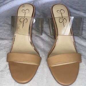 Jessica Simpson platform , size 11, tan color